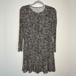 Old Navy Leopard Print Long Sleeve Dress 🐆✨ | XS